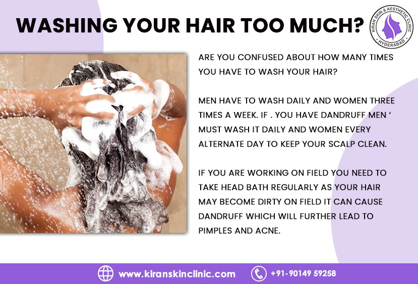 WASHING YOUR HAIR TOO MUCH?